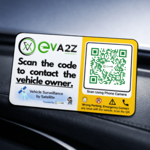 Eva2z SOS Vehicle Parking Premium Tag